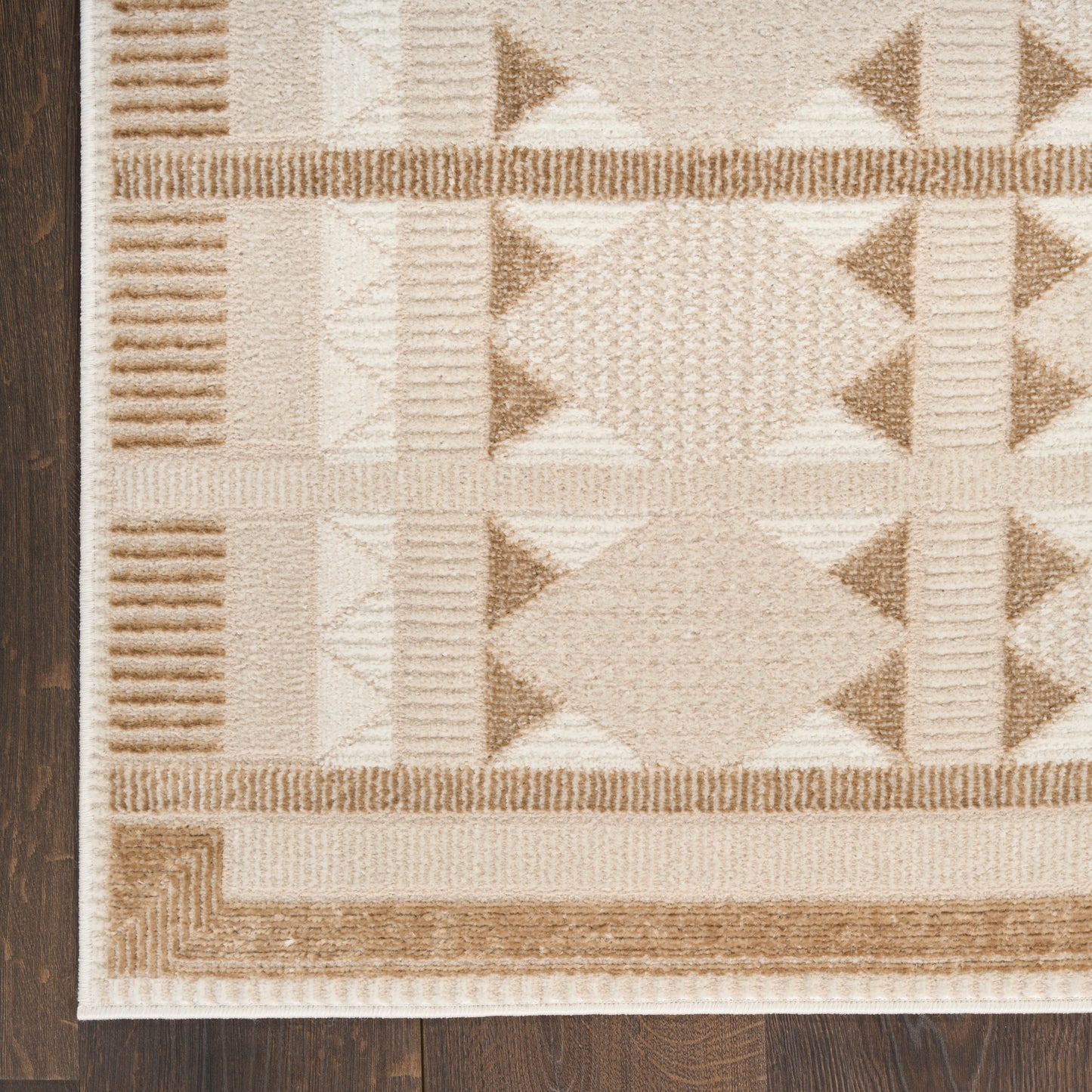 Nourison Nordic 4' x 6' Taupe Modern Indoor Rug