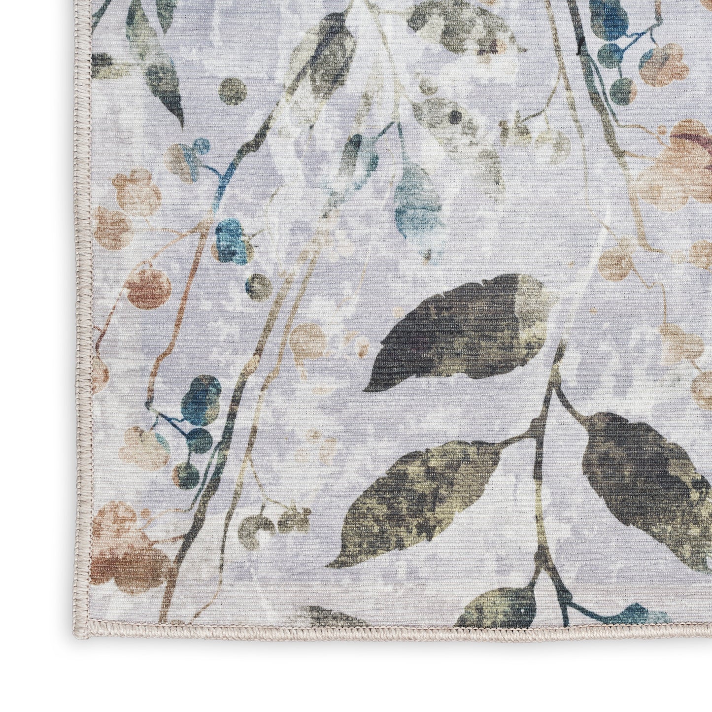 Nourison Nourison Washables 3' x 5' Grey Multicolor Contemporary Indoor Rug
