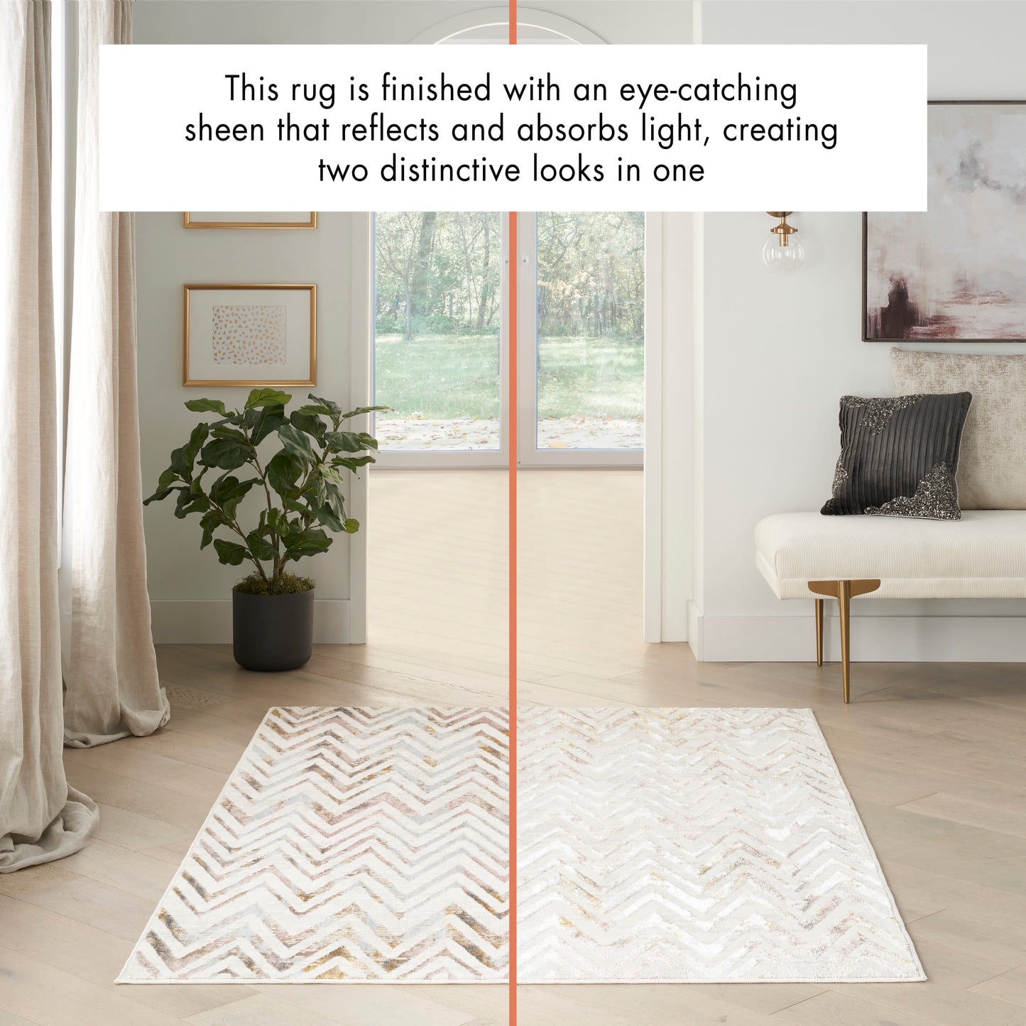 Nourison Glitz 3'11" x 5'11" Multicolor Contemporary Indoor Rug
