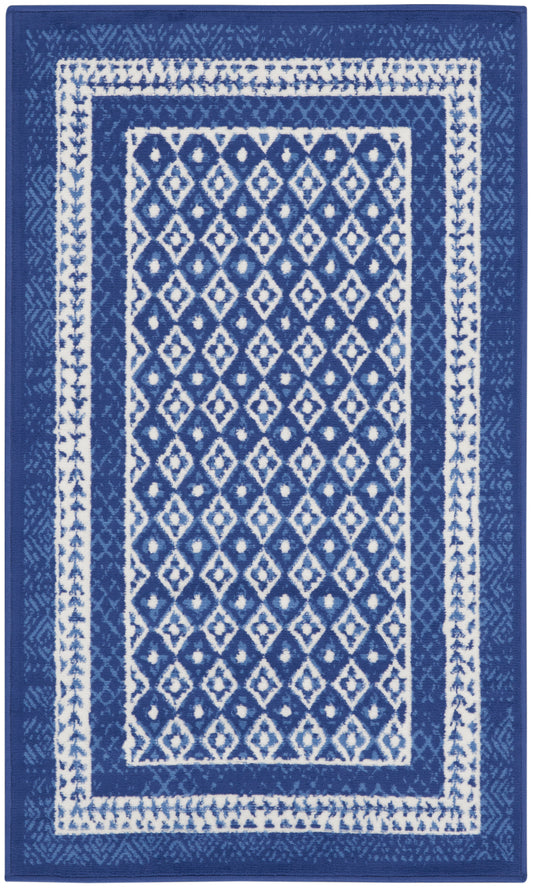 Nourison Whimsicle 3' x 5' Navy Farmhouse Indoor Rug