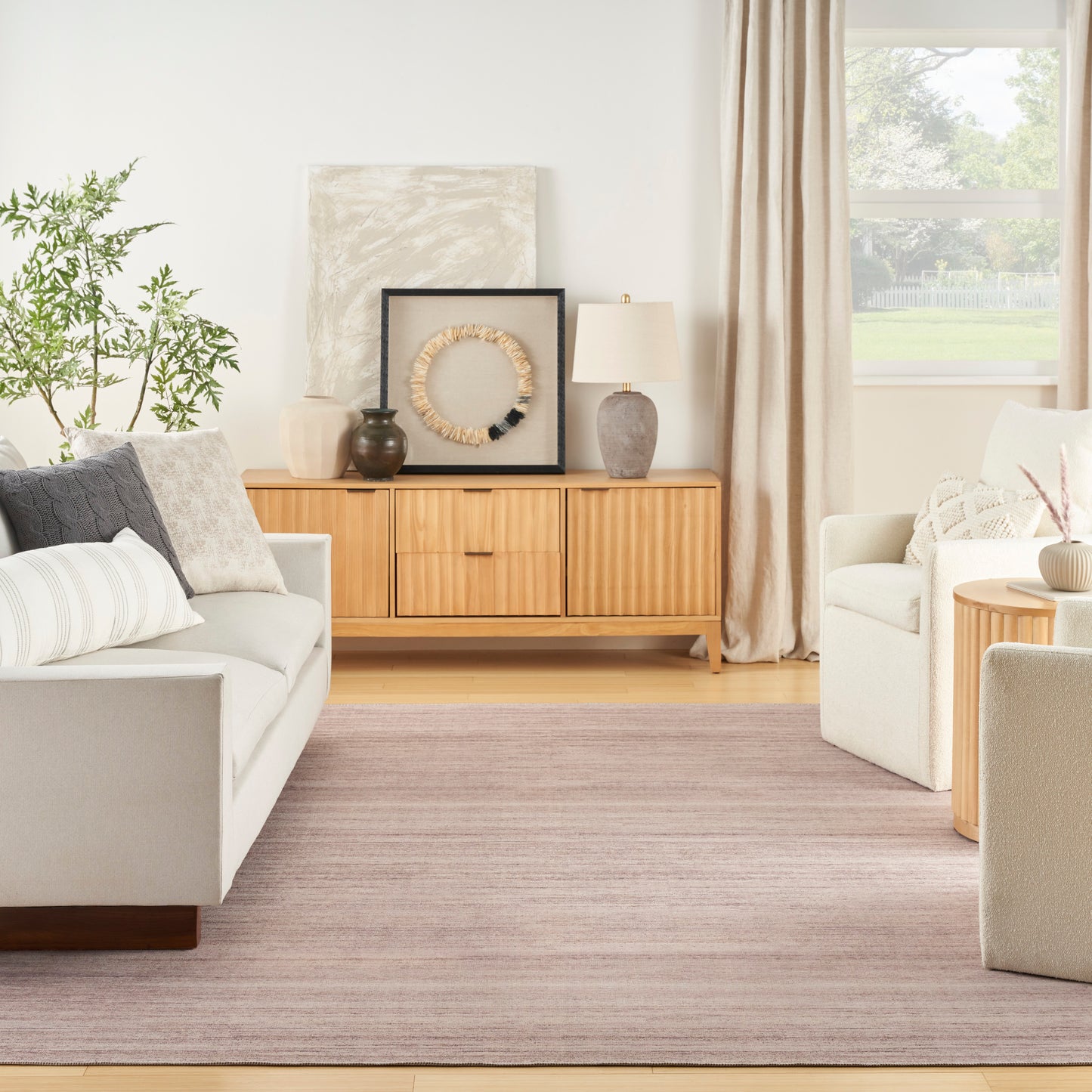 Nourison Washable Essentials 7'10" x 9'10" Ivory Mocha Modern Indoor Rug