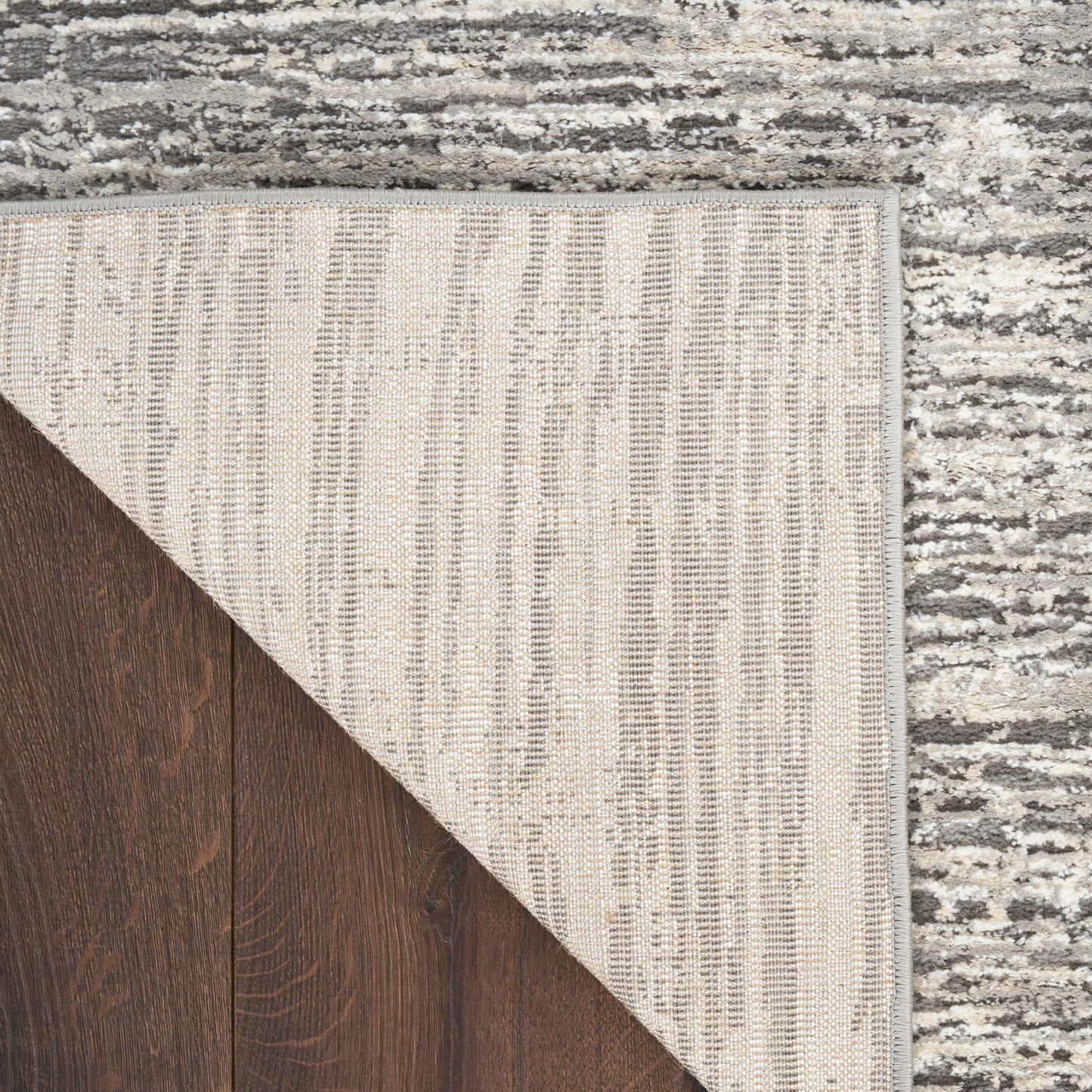 Nourison Sustainable Trends 9' x 12' Ivory Grey Modern Indoor Rug