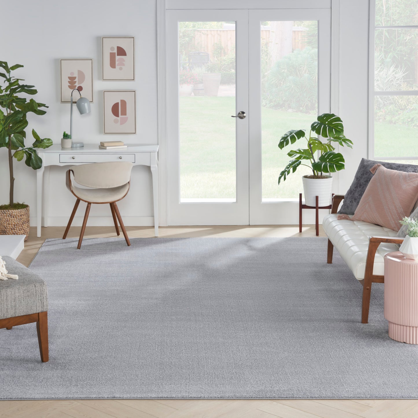 Nourison Nourison Essentials 12' x 15' Silver Grey Outdoor Rug