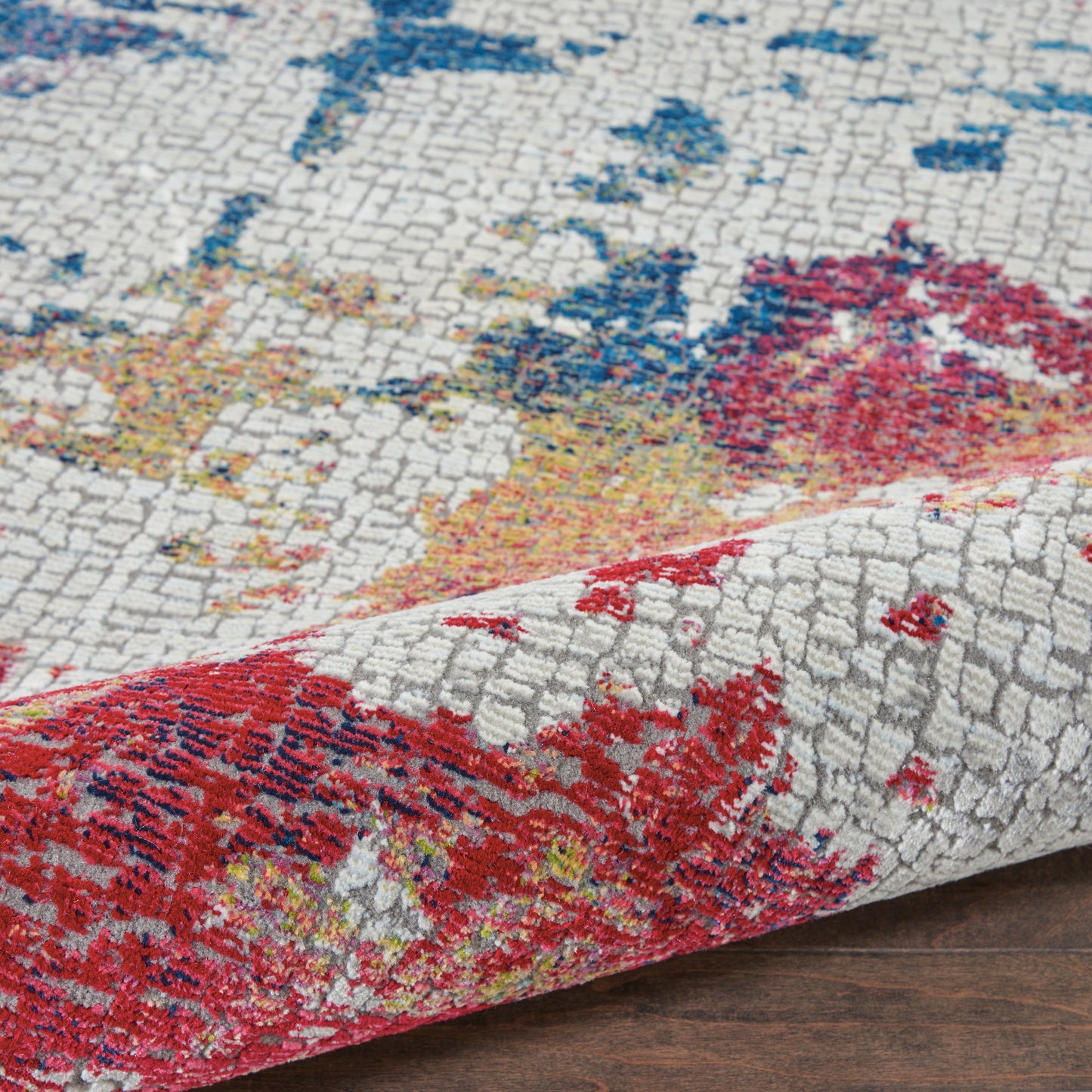 Nourison Ankara Global 6' x Round Multicolor Modern Indoor Rug