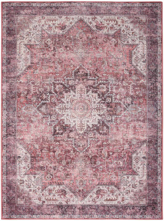Nourison Nourison Washables 6' x 9' Red Vintage Indoor Rug