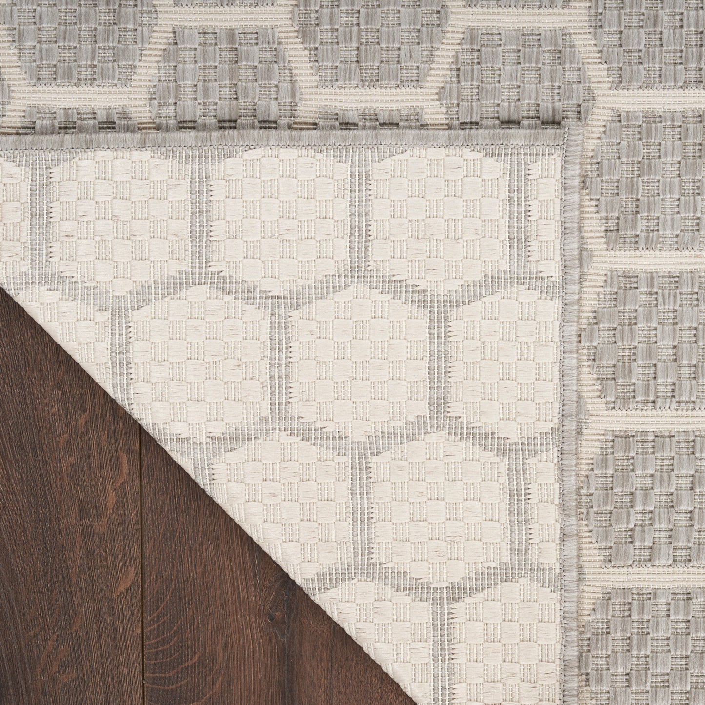 Nourison Twist Reversible 10' x 14' Grey Modern Rug