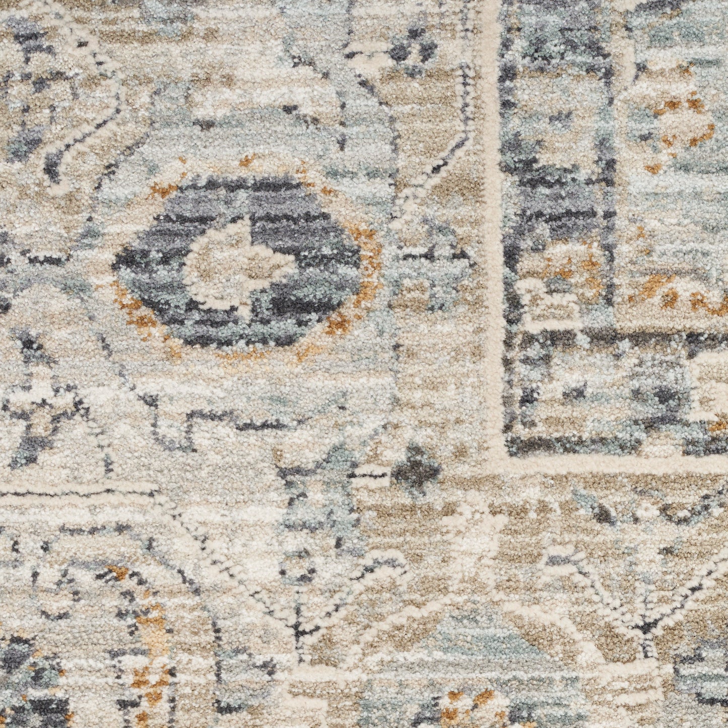 Nourison Lynx 2'3" x 12' Light Blue Vintage Indoor Rug