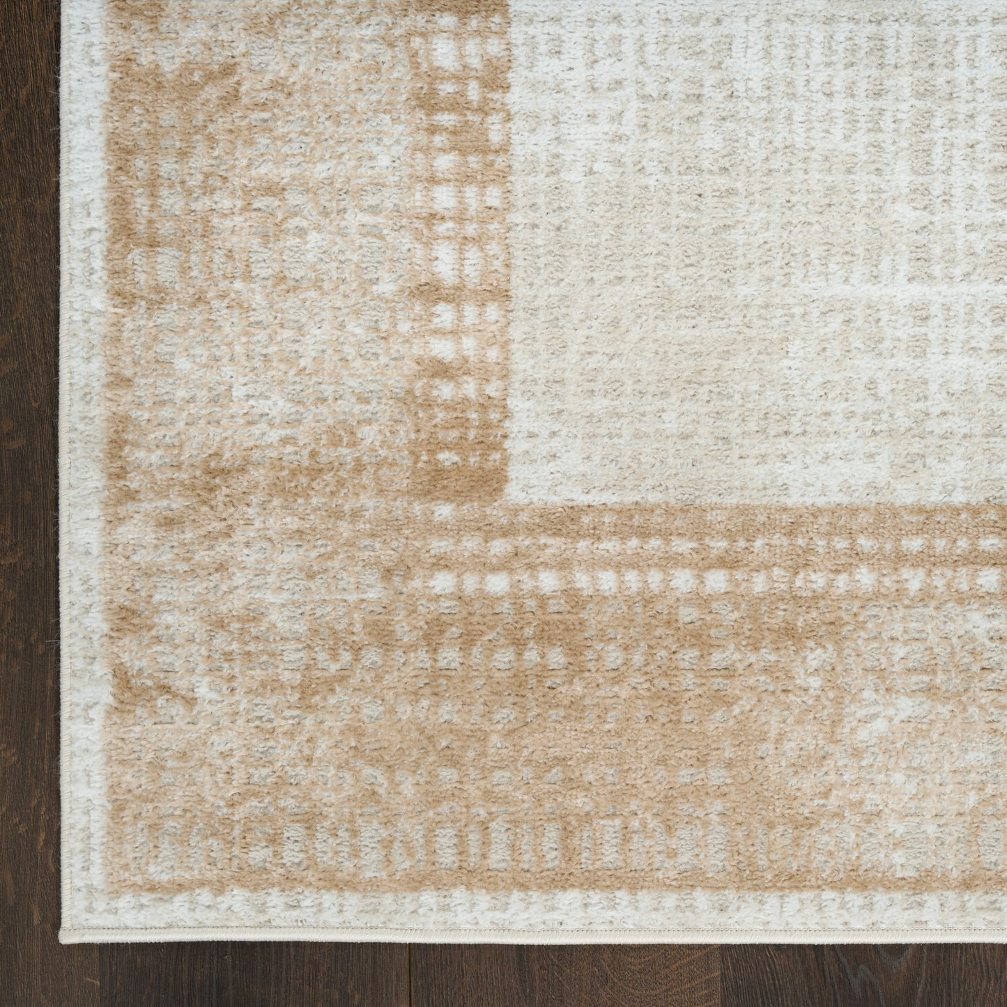 Nourison Dekor 2' x 4' Ivory Beige Modern Indoor Rug