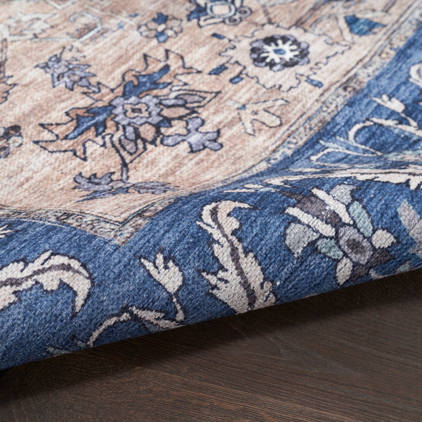 Nourison Grand Washables 2' x 3'9" Denim Vintage Indoor Rug