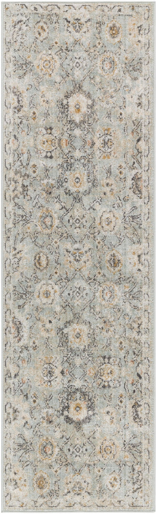 Nourison Oushak Home 2' x 6' Mint Vintage Indoor Rug