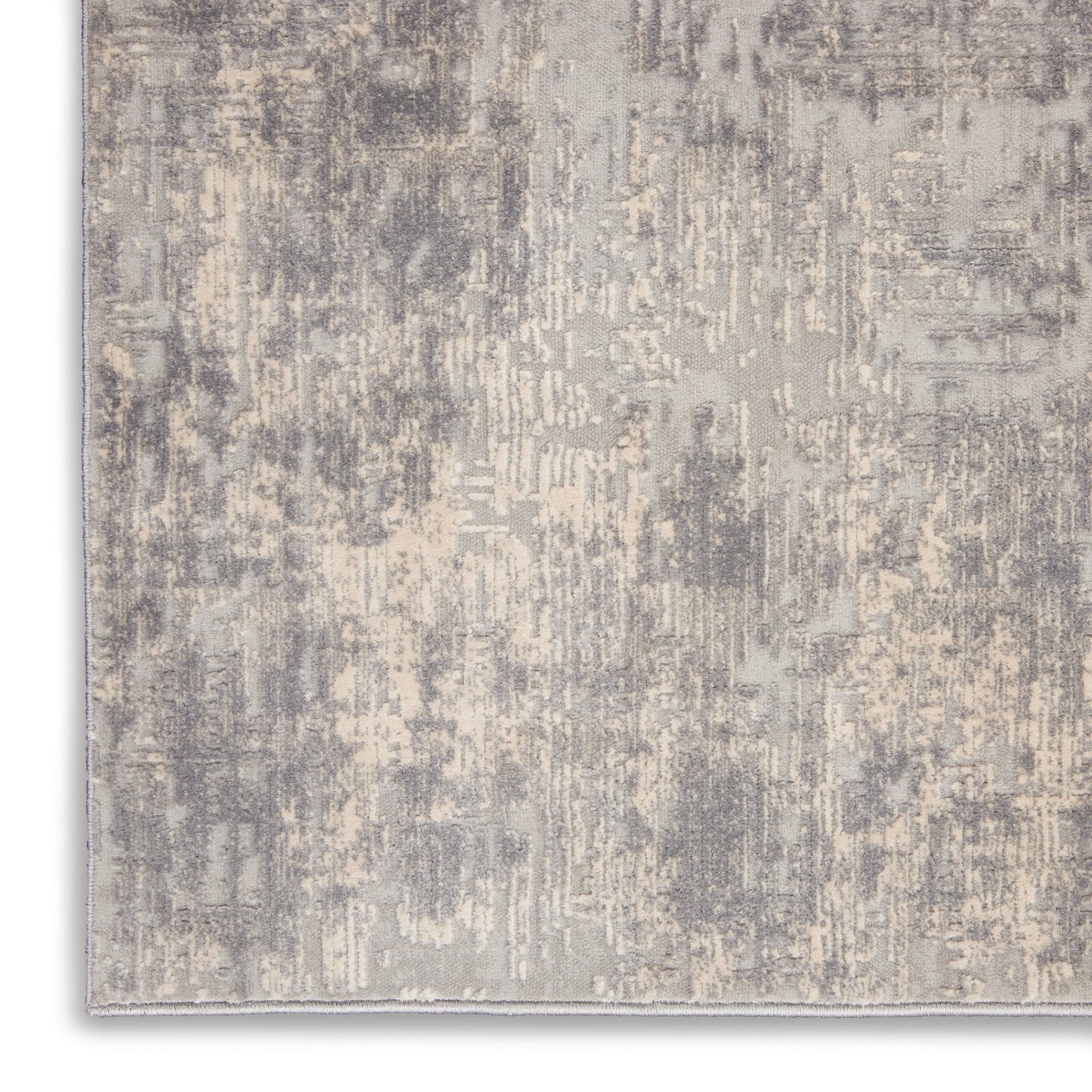 Nourison Rustic Textures 3'11" x 5'11" Ivory/Silver Modern Indoor Rug