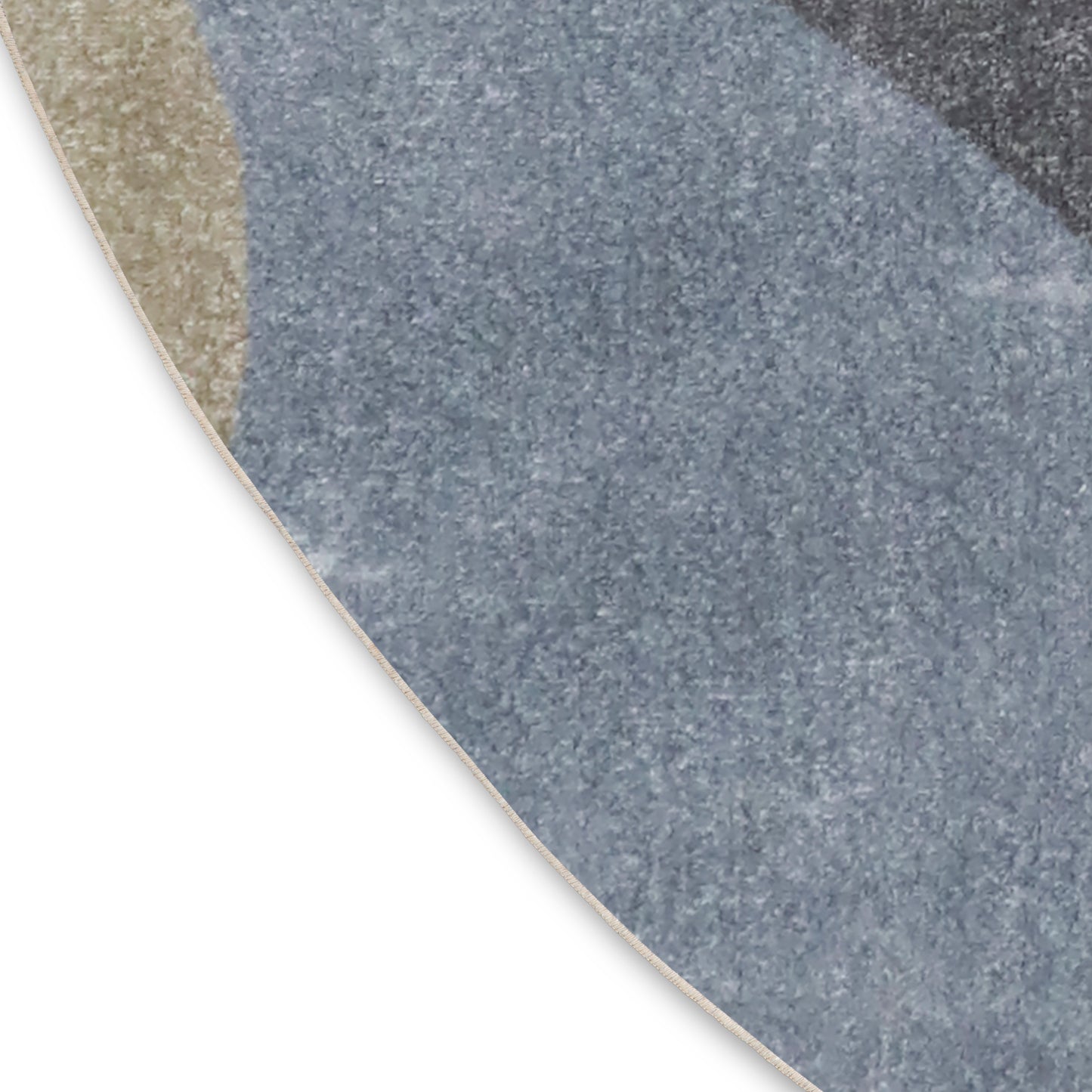 Nourison Astra Machine Washable 7'10" x Round Sky Blue Kids Indoor Rug