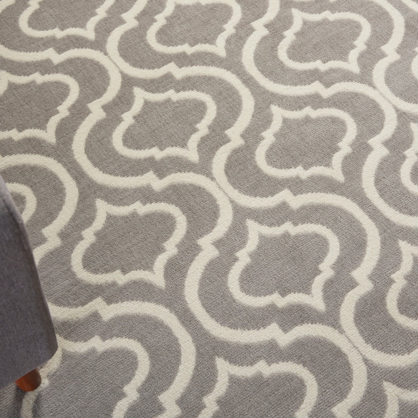 Nourison Jubilant 4' x 6' Grey Contemporary Indoor Rug