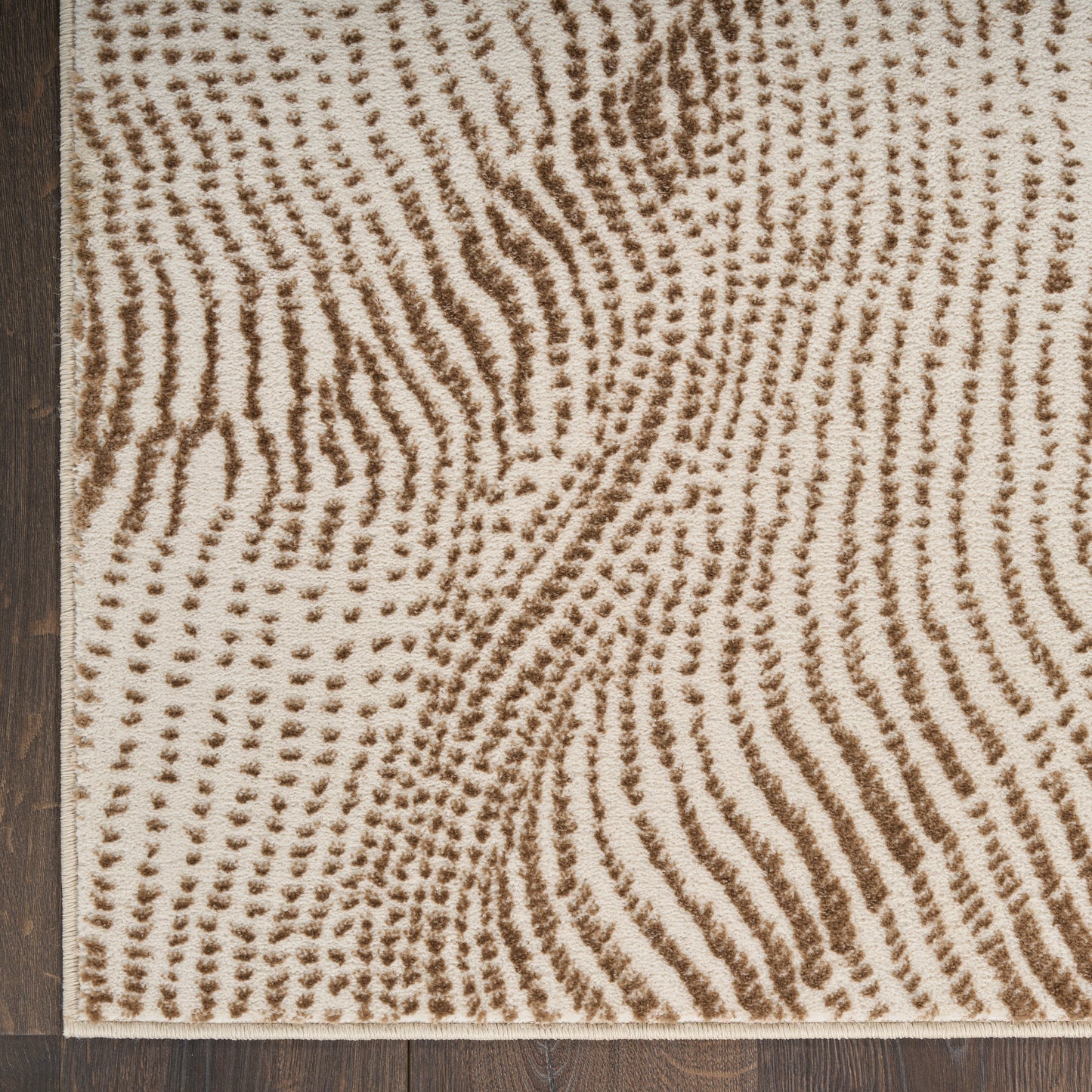 DKNY Central Park West 7'10" x 9'10" Beige Brown Modern Indoor Rug
