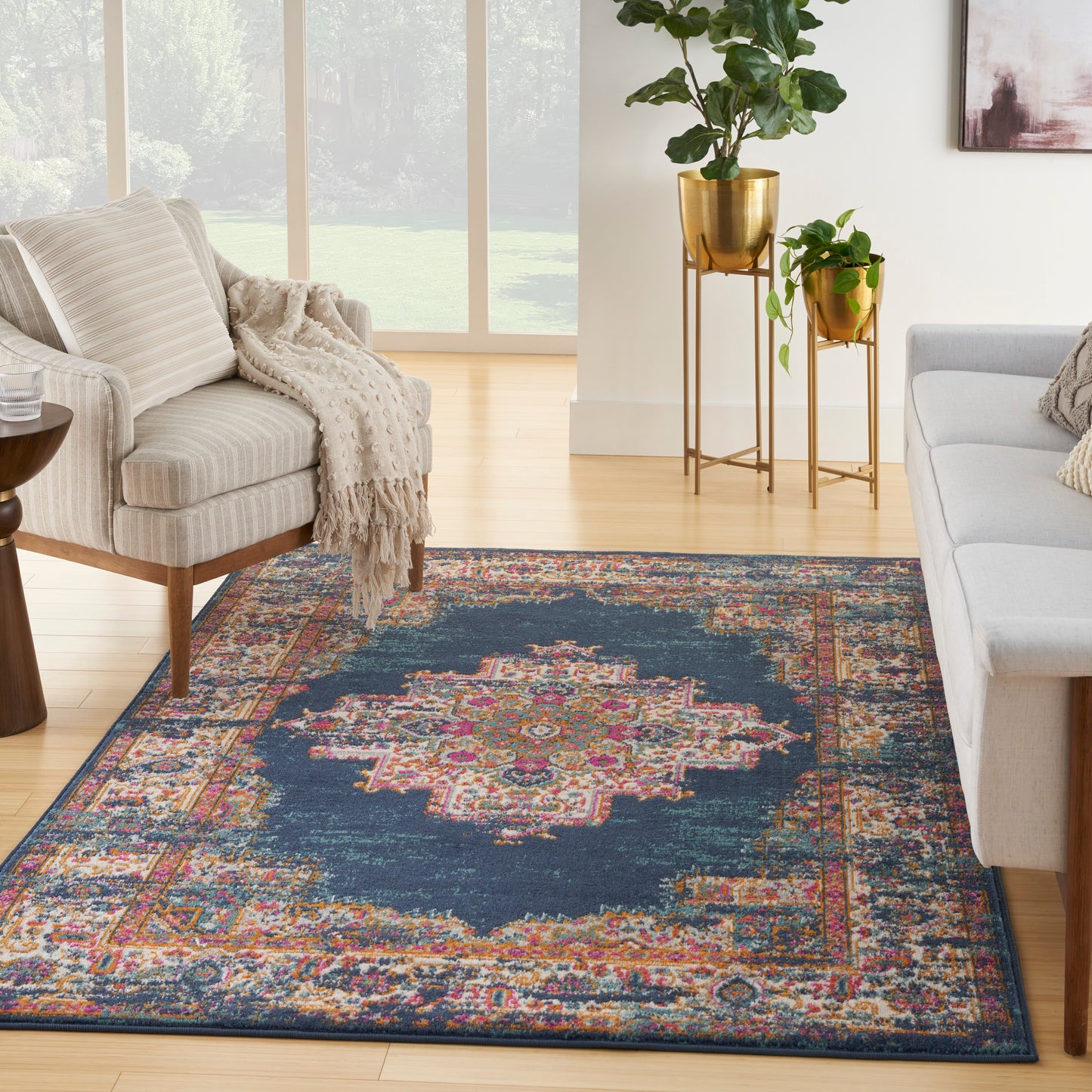 Nourison Passion 8' x 10' Navy Vintage Indoor Rug