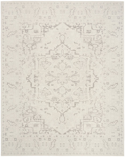 Nourison Grace 5'3" x 7'3" Grey Vintage Indoor Rug