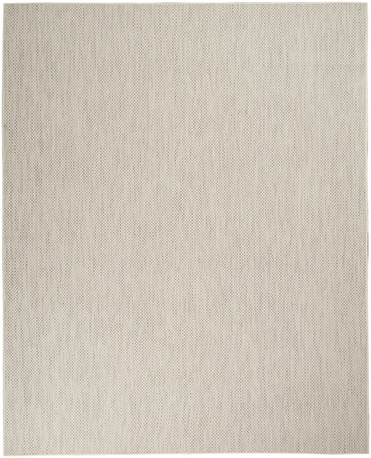 Nourison Courtyard 7' x 10' Ivory Silver Modern Rug