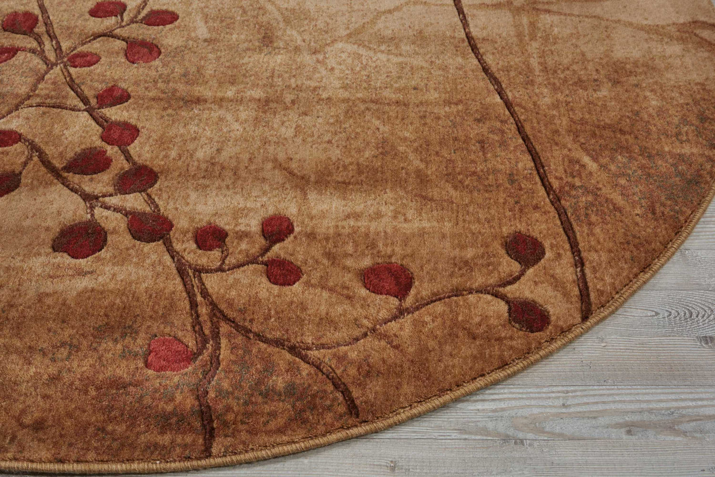 Nourison Somerset 7'9" x Round Latte Rustic Indoor Rug