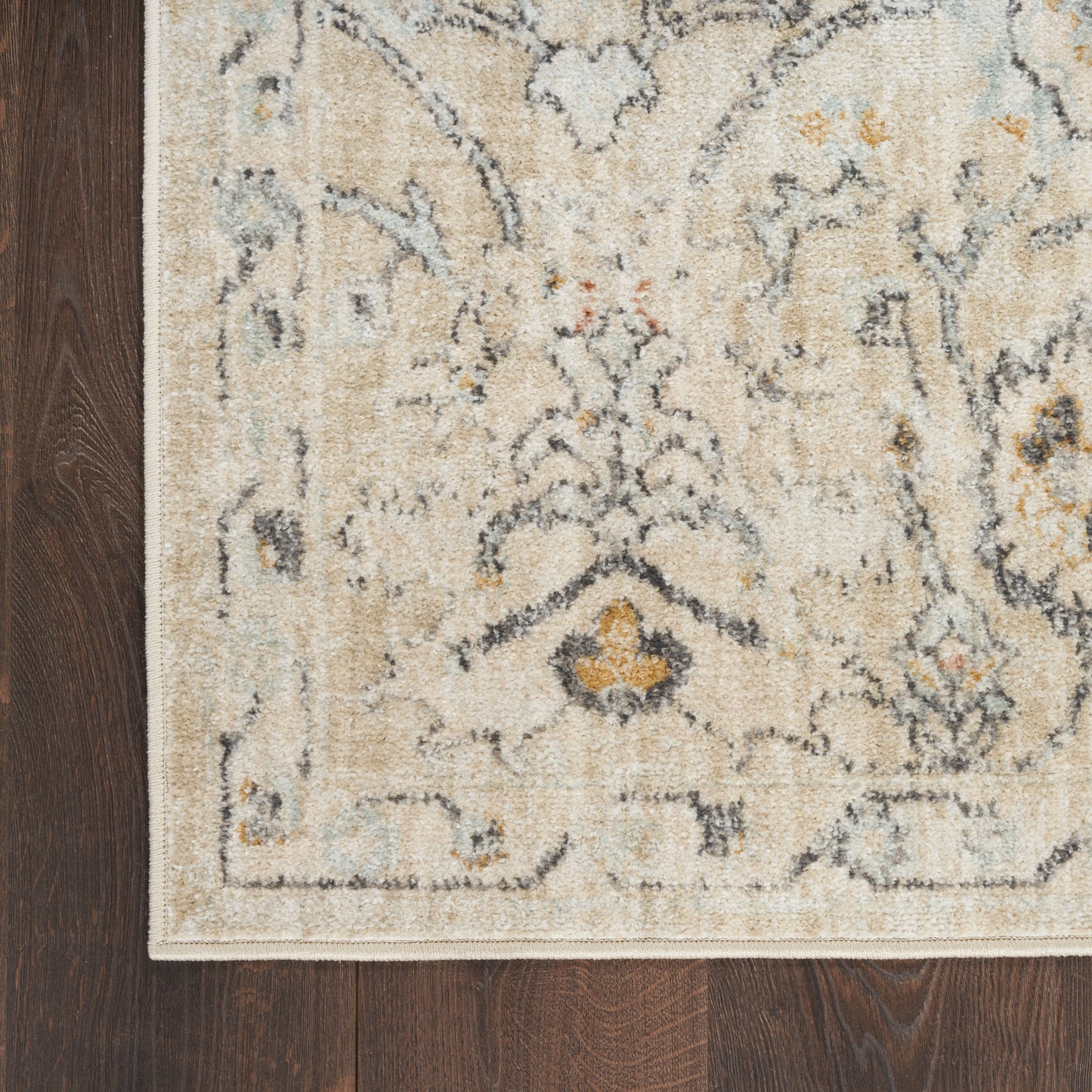 Nourison Oushak Home 6' x 9' Cream Vintage Indoor Rug