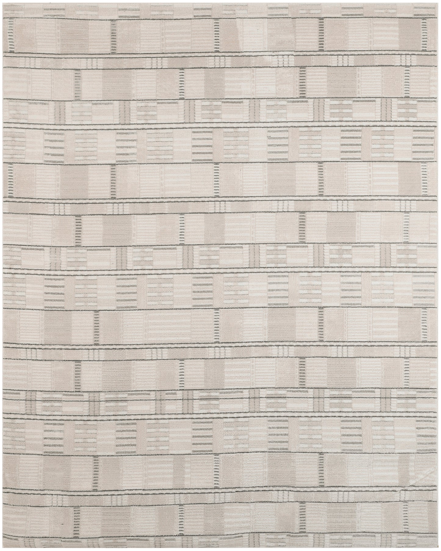 Nourison Nordic 8' x 10' Ivory Grey Modern Indoor Rug
