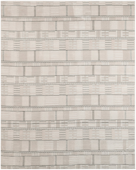 Nourison Nordic 8' x 10' Ivory Grey Modern Indoor Rug