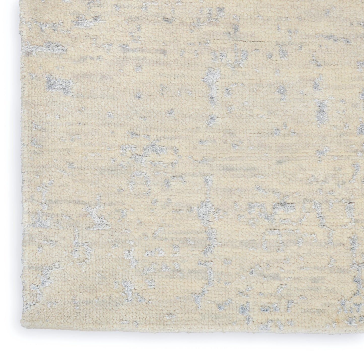 Nourison Luna 9'9" x 13'9" Ivory Silver Blue Modern Indoor Rug