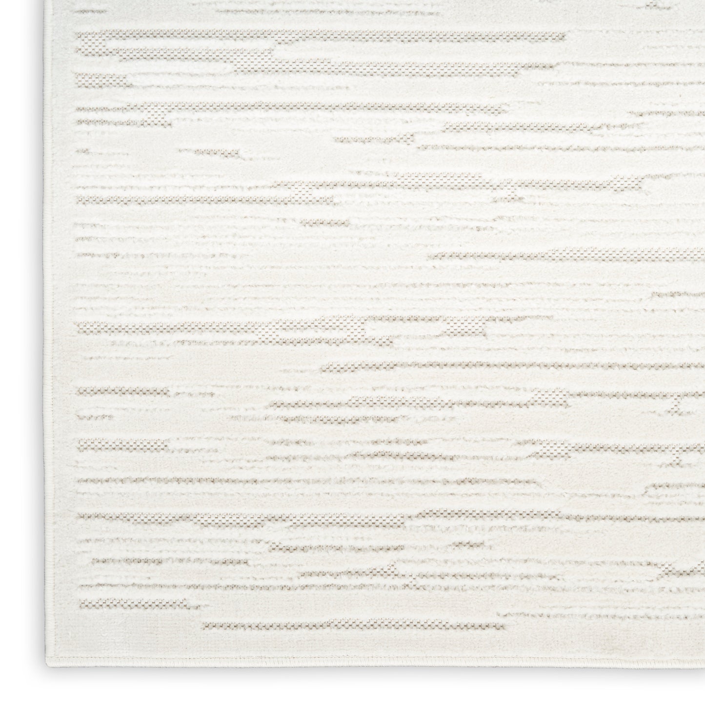 Nourison Care Free 2' x 6' Ivory Modern Indoor Rug