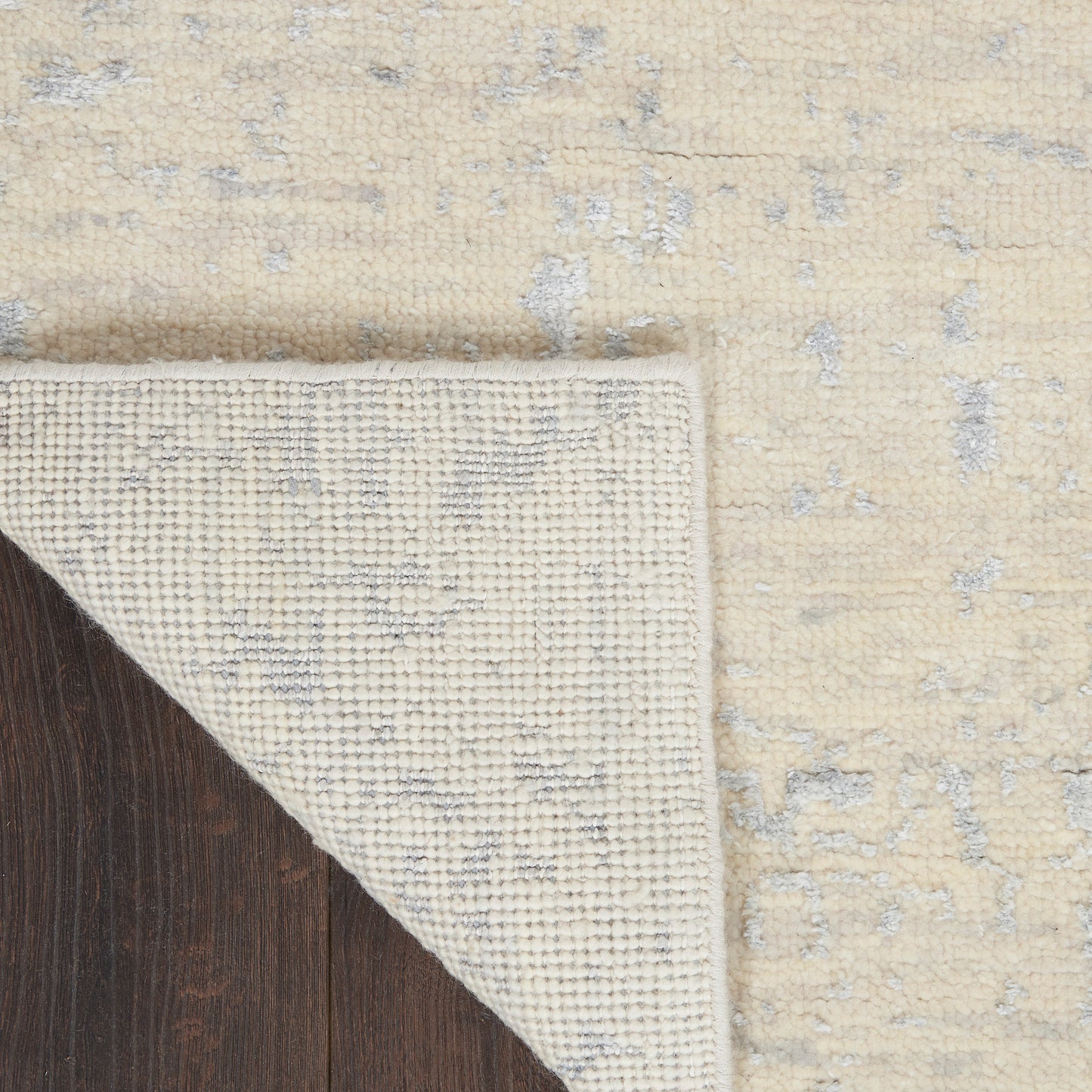 Nourison Luna 7'9" x 9'9" Ivory Silver Blue Modern Indoor Rug