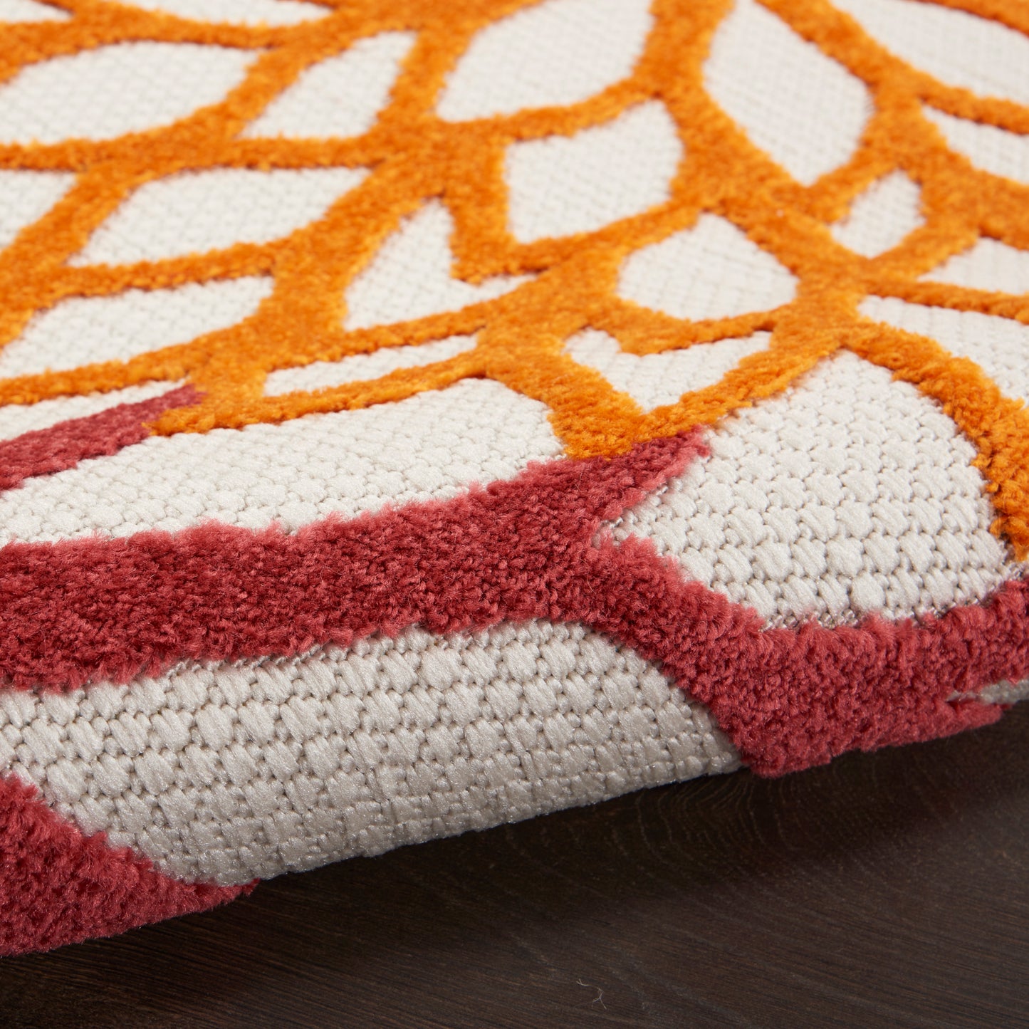 Nourison Aloha 7' x 10' Red Multicolor Tropical Rug