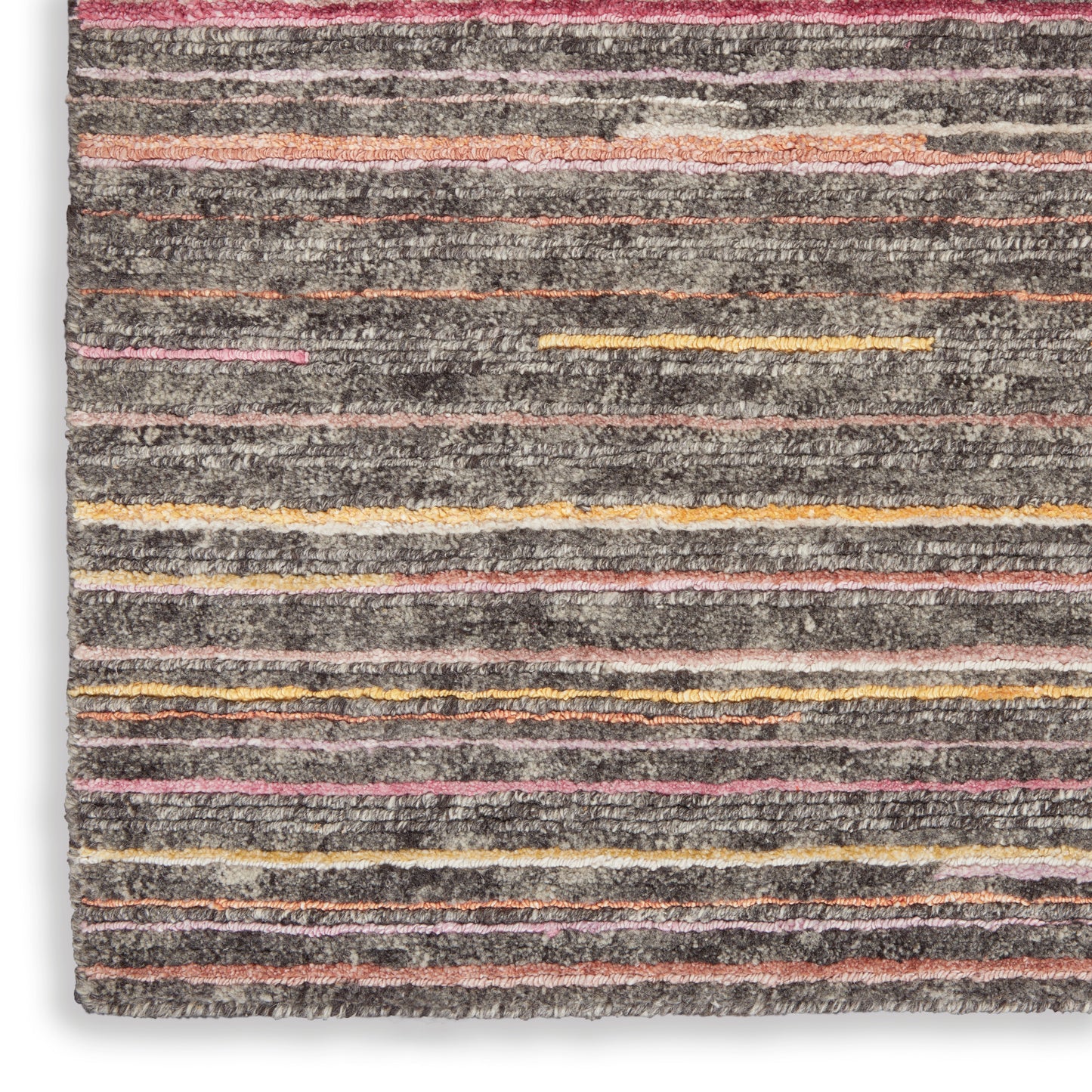 Nourison Plateau 5'6" x 7'5" Grey Flame Modern Indoor Rug