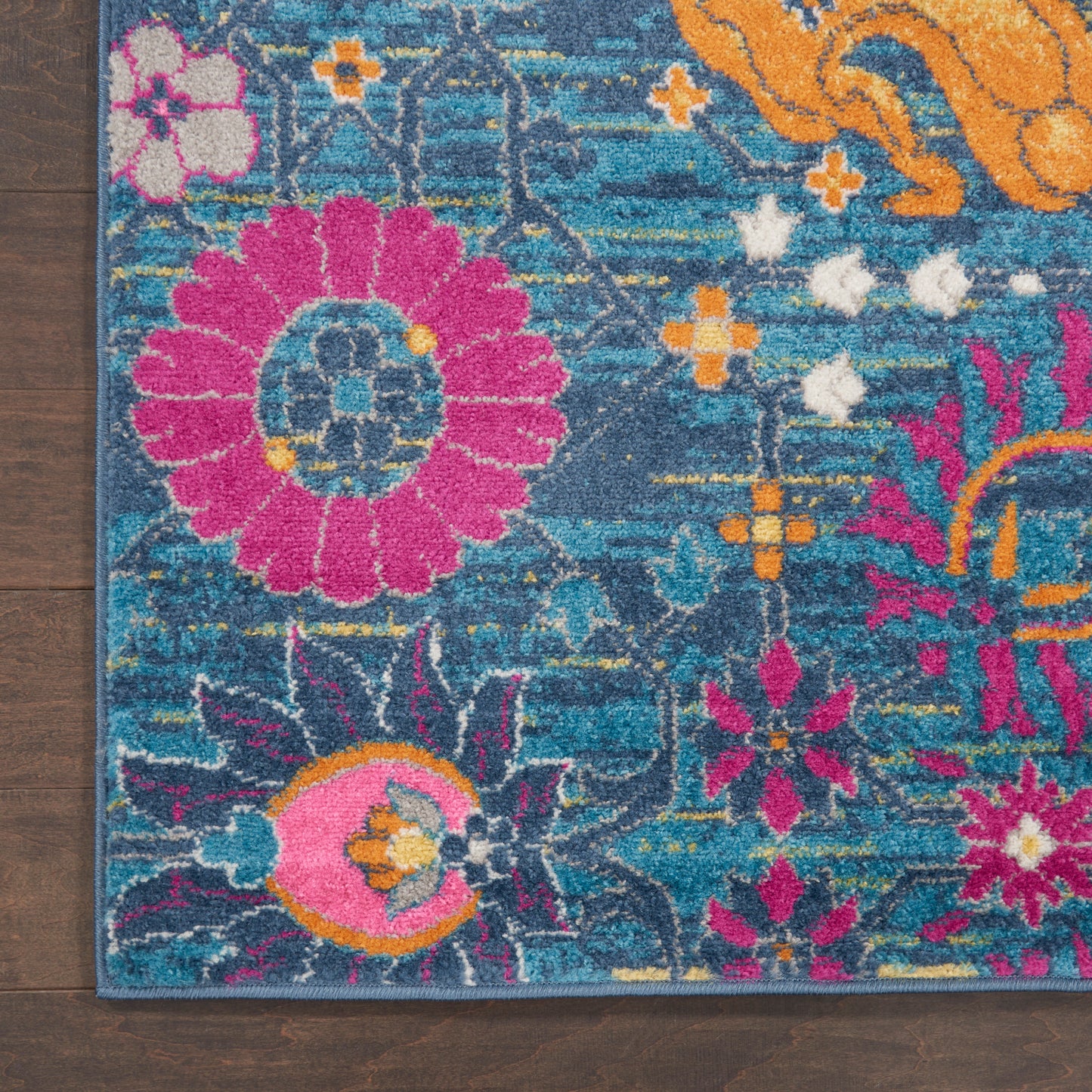 Nourison Passion 1'10" x 2'10" Denim Bohemian Indoor Rug