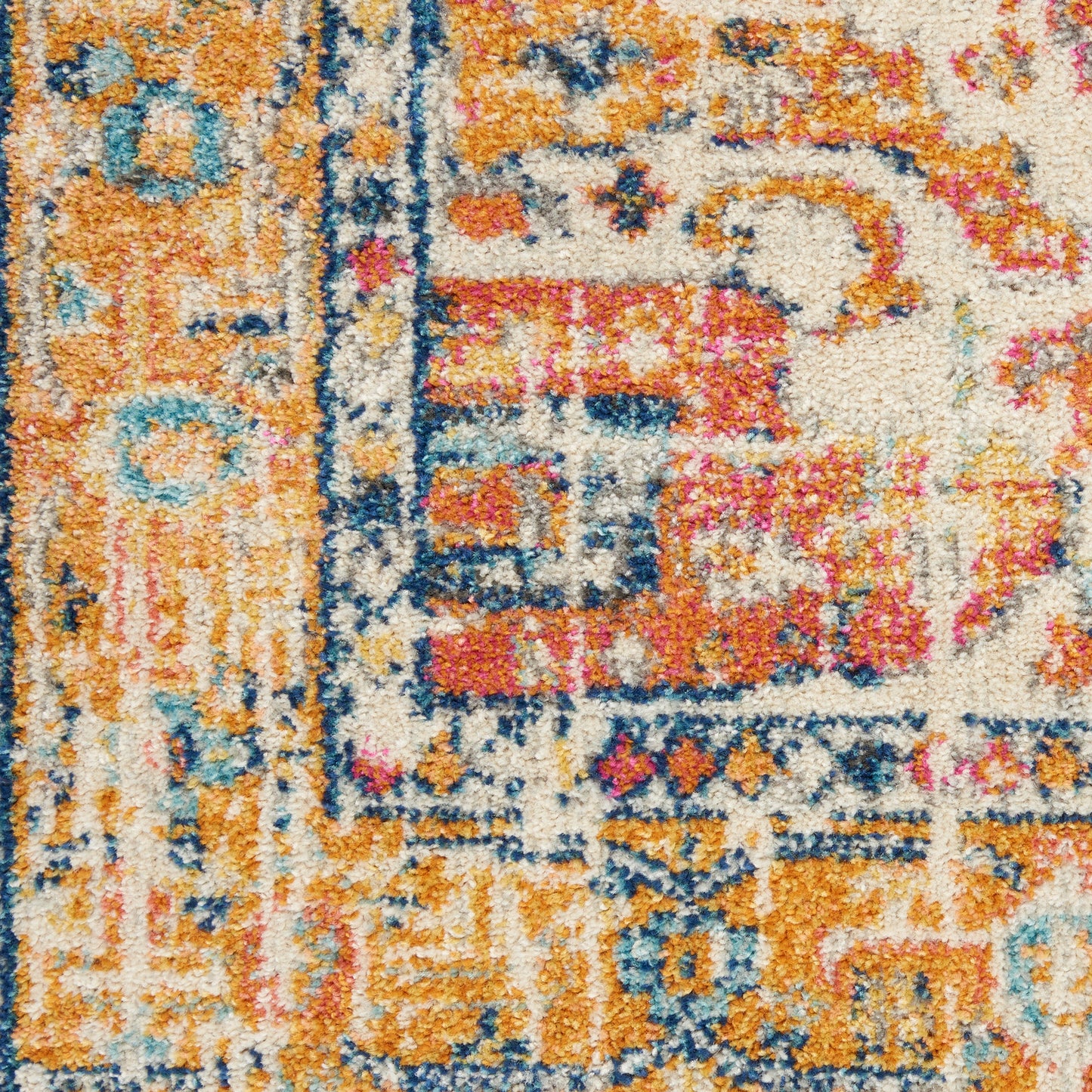 Nourison Passion 2'2" x 7'6" Ivory/Yellow Bohemian Indoor Rug