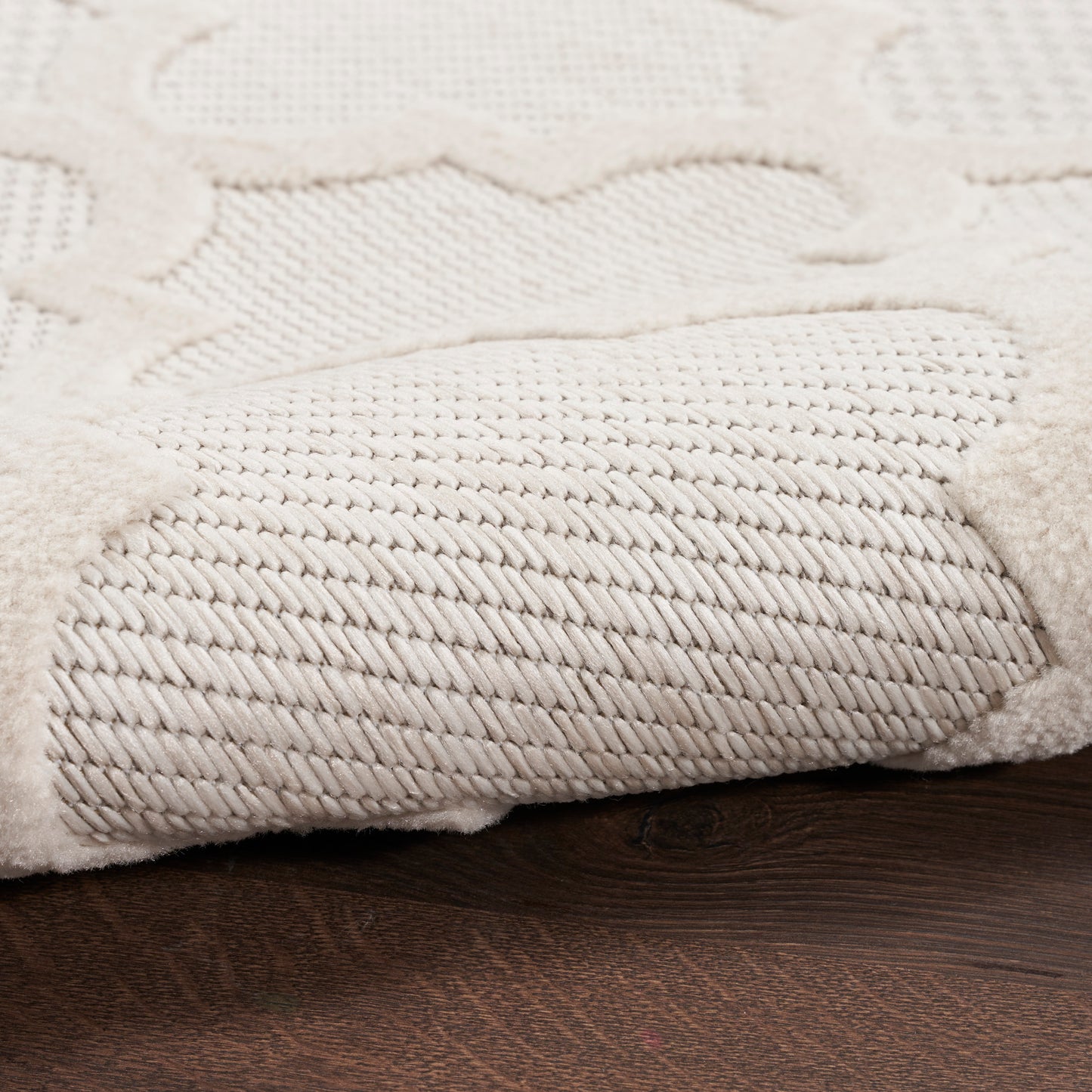 Nourison Easy Care 4' x 6' Ivory White Modern Rug