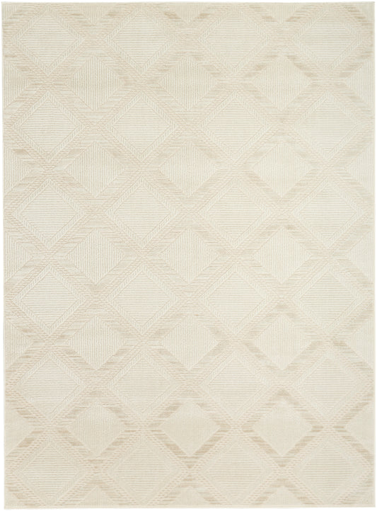 Nourison Serenity Home 6' x 9' Ivory Modern Indoor Rug
