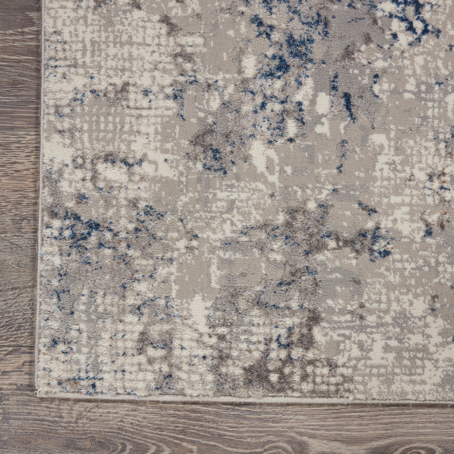 Nourison Royal Terrace 8'10" x 11'10" White Blue Modern Indoor Rug