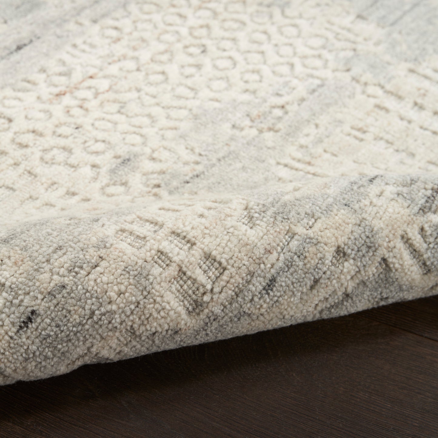 Nourison Harmony 7'9" x 9'9" Ivory Grey Modern Indoor Rug