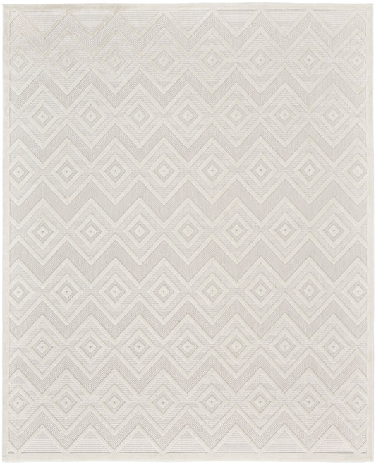 Nourison Versatile 10' x 14' Ivory White Modern Rug