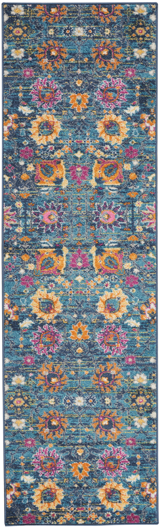 Nourison Passion 2'2" x 10' Denim Bohemian Indoor Rug