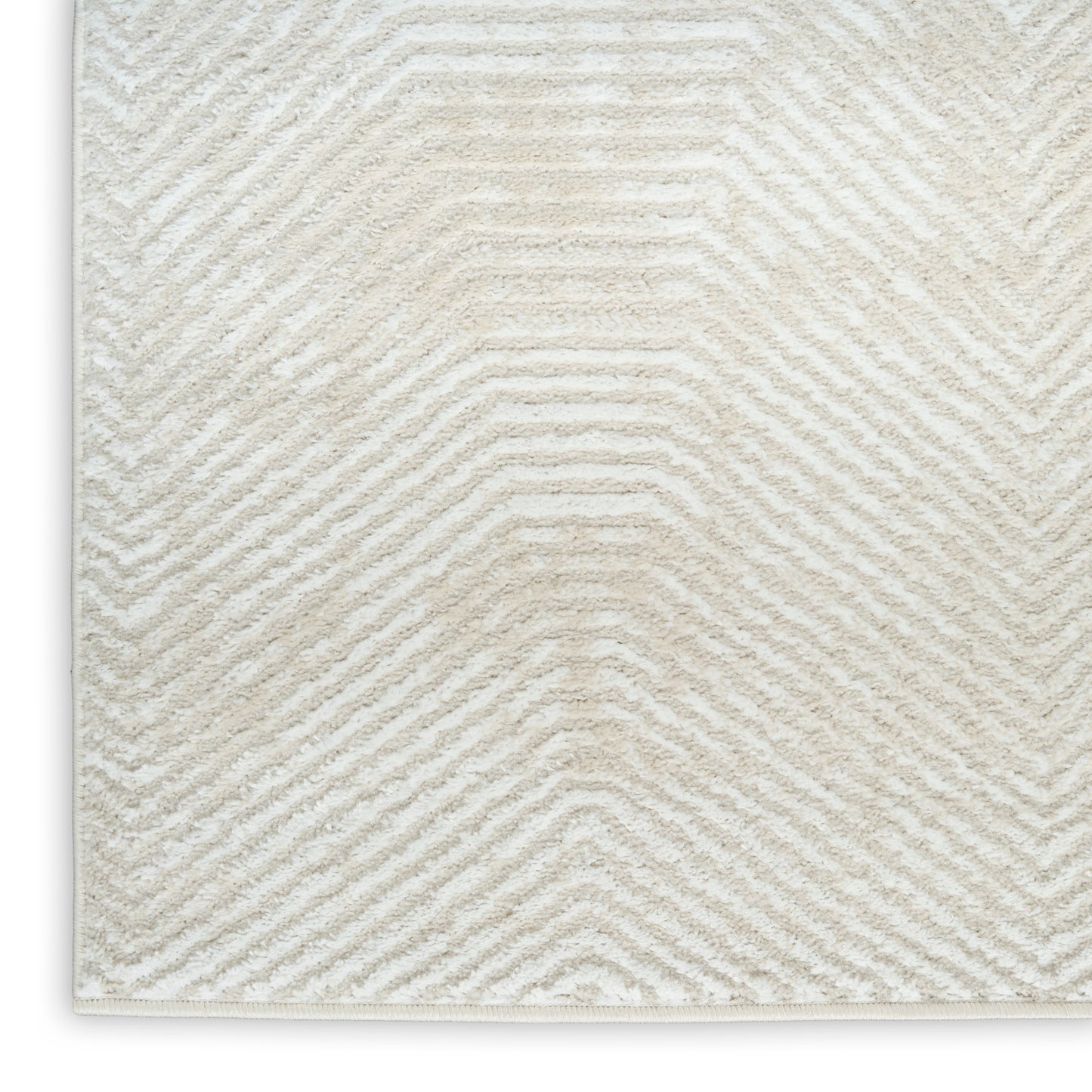 Nourison Dekor 7'10" x 9'10" Ivory Beige Modern Indoor Rug