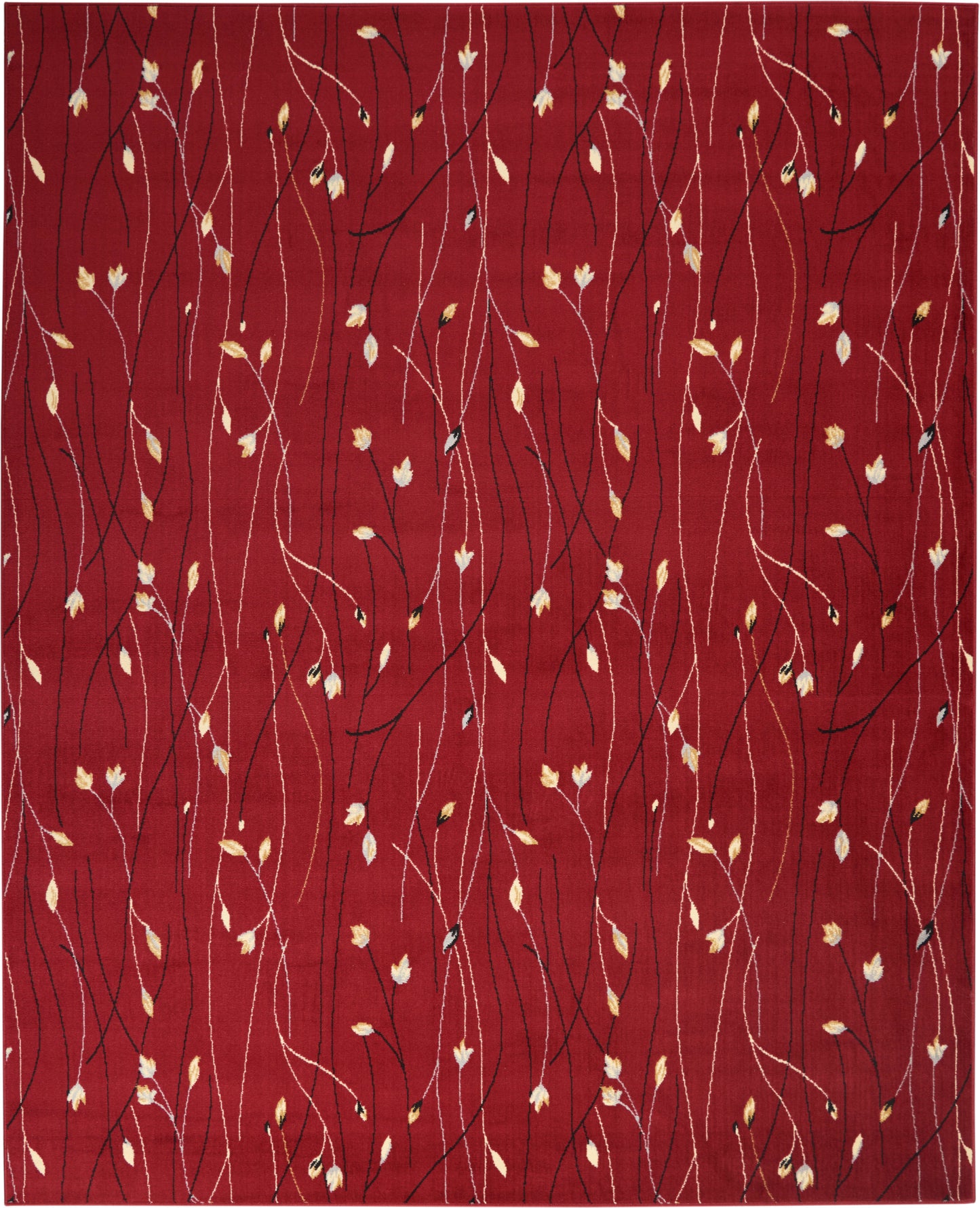 Nourison Grafix 7'10" x 9'10" Red Contemporary Indoor Rug