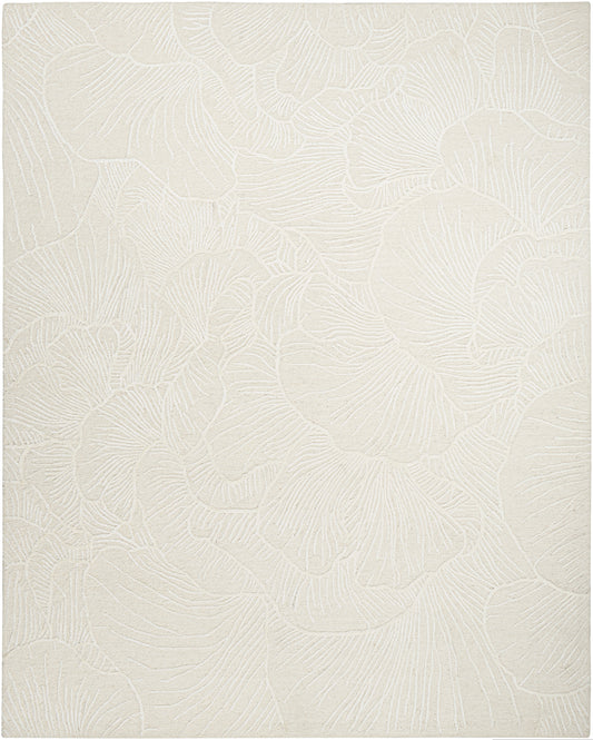 Nourison Avra 7'9" x 9'9" Ivory Modern Indoor Rug