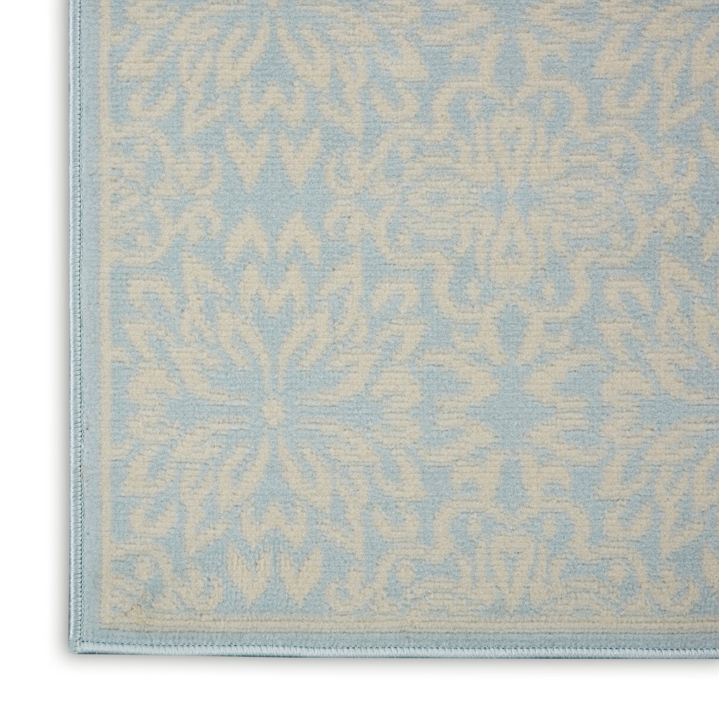 Nourison Jubilant 2' x 4' Ivory/Light Blue Farmhouse Indoor Rug