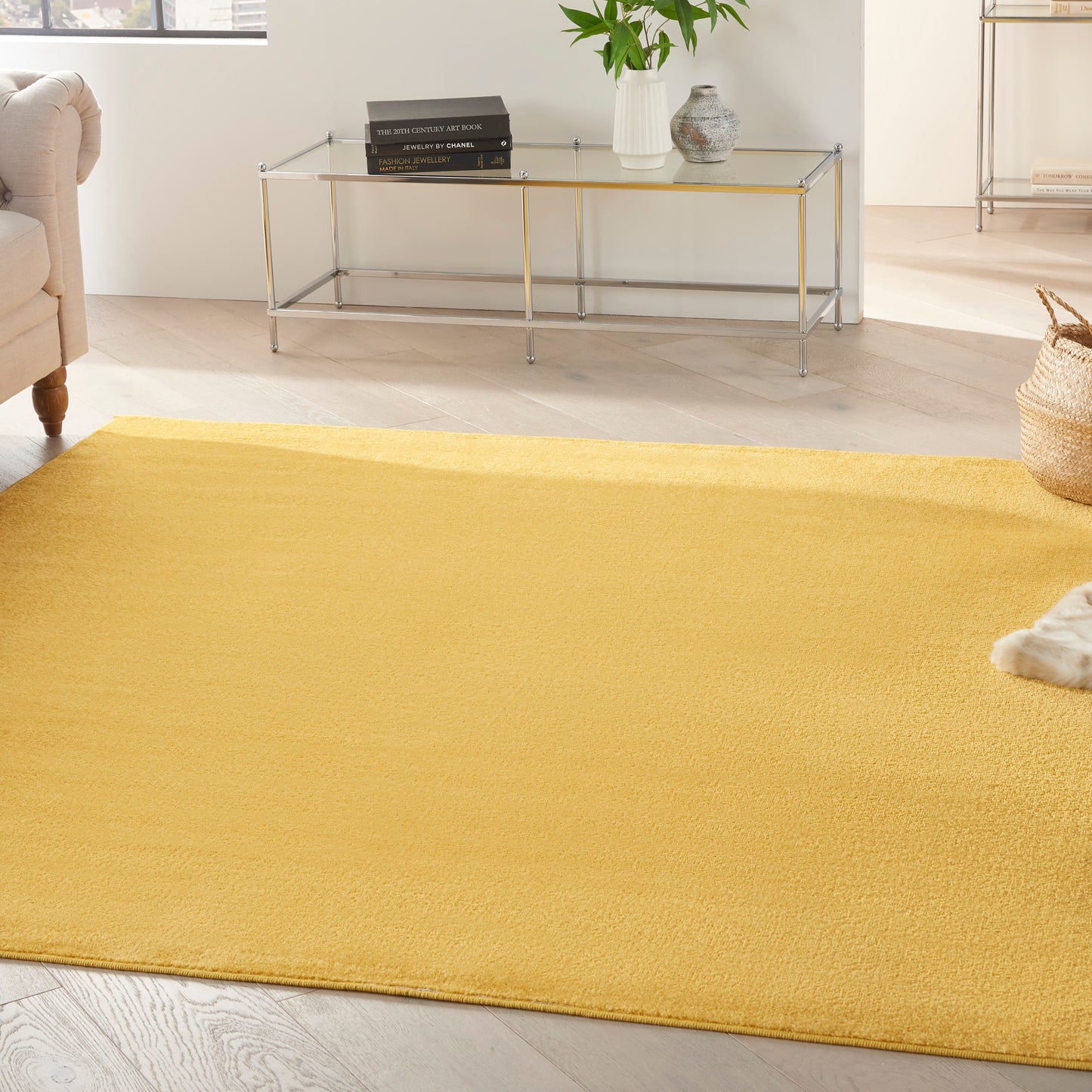 Nourison Nourison Essentials 5' x Square Yellow Outdoor Rug