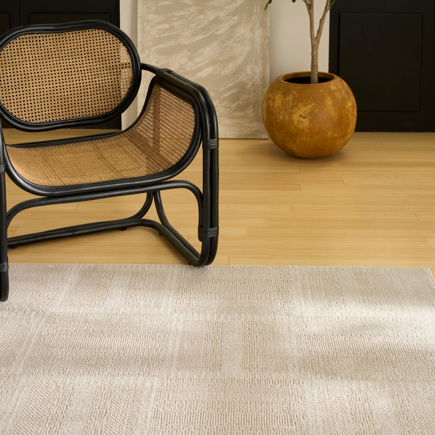 Nourison Nordic 5' x 7' Taupe Modern Indoor Rug