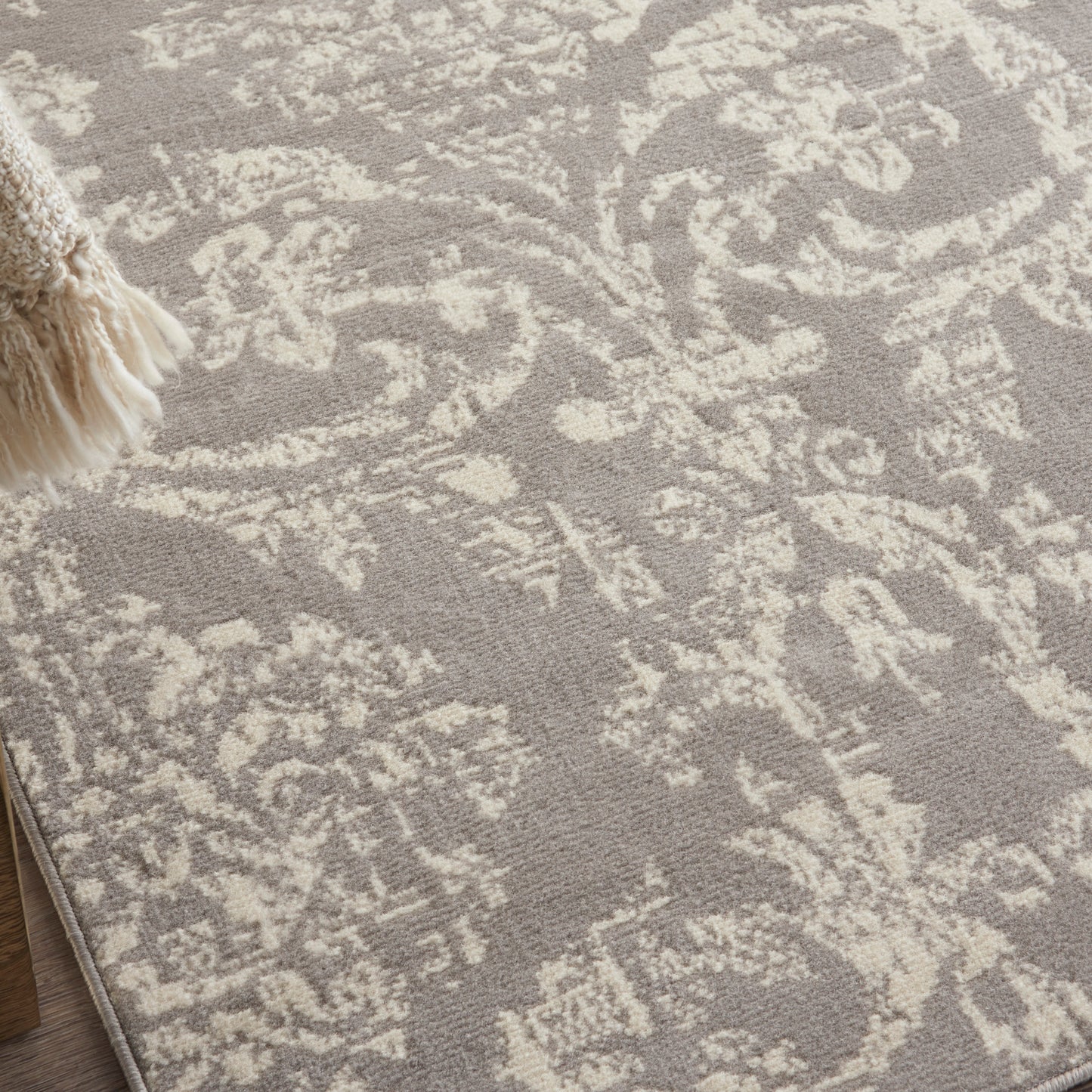 Nourison Jubilant 3' x 5' Grey Vintage Indoor Rug