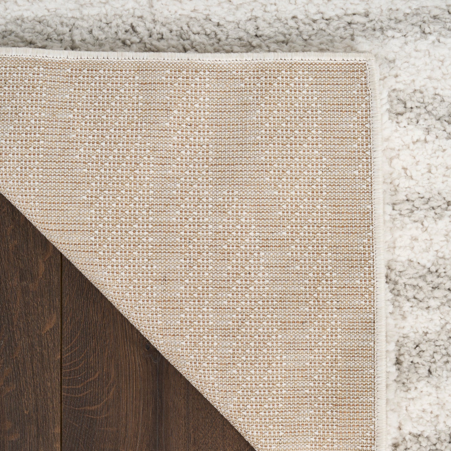 Nourison Modern Shag 7'10" x 9'10" Ivory Grey Modern Indoor Rug