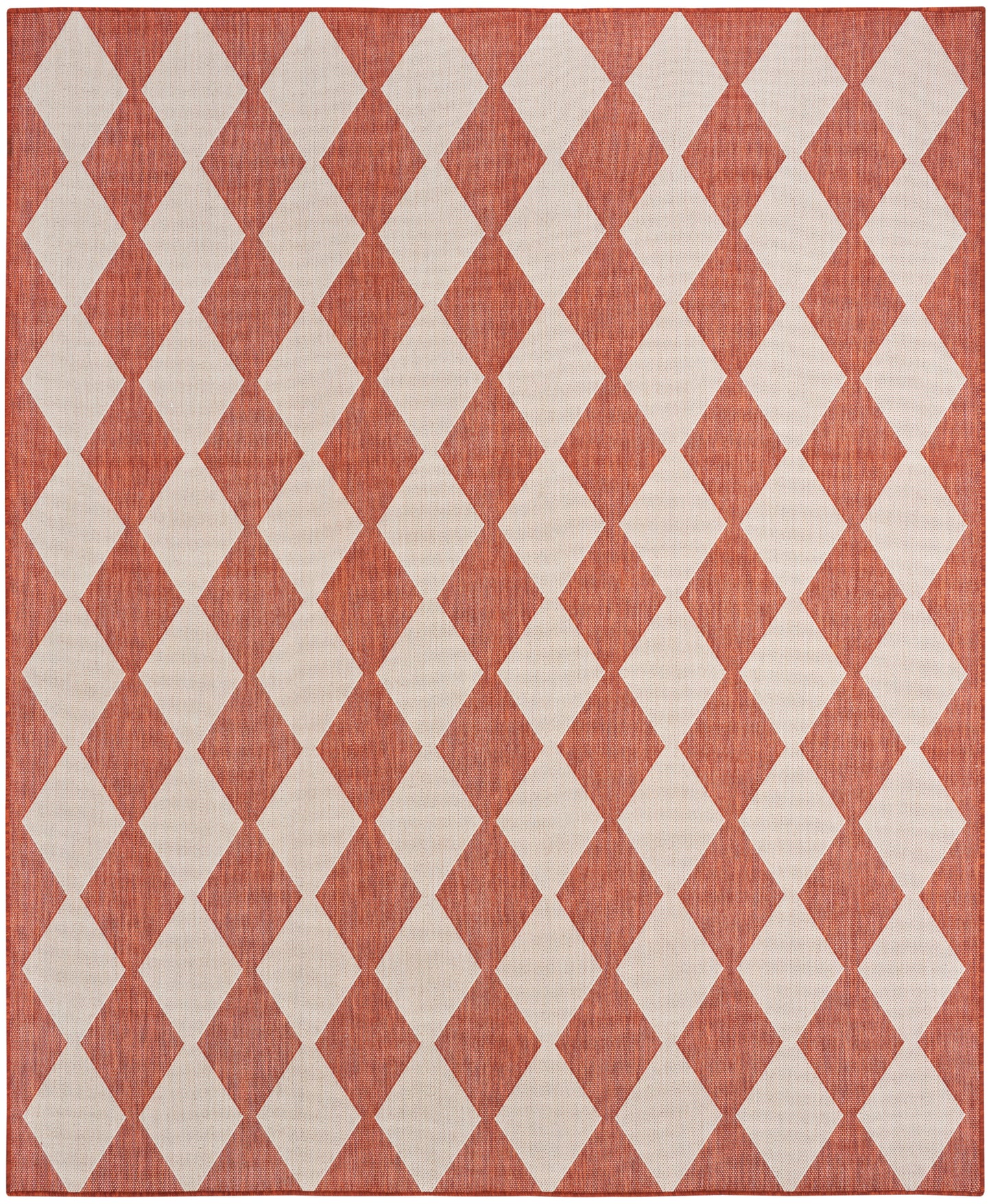 Nourison Positano 7' x 10' Terracotta Modern Rug