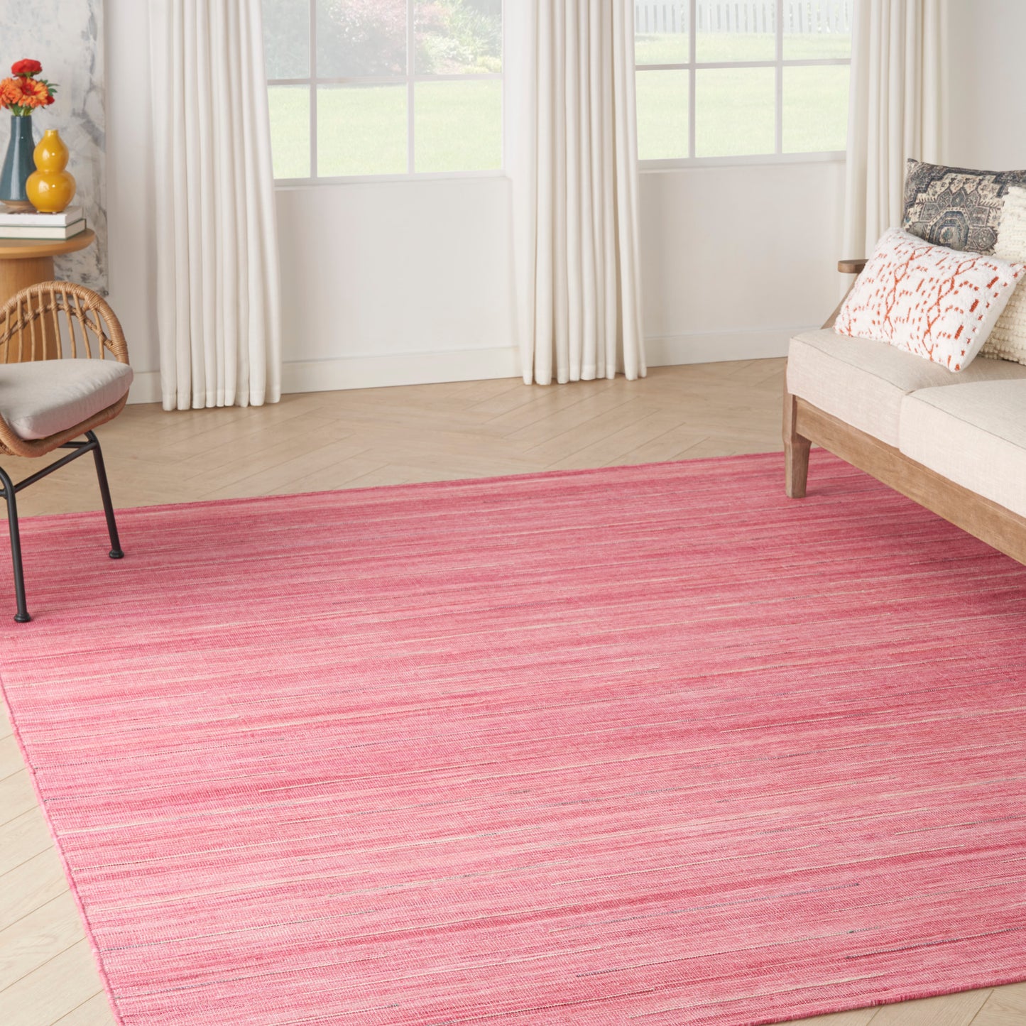 Nourison Interweave 8' x 10' Rose Modern Indoor Rug