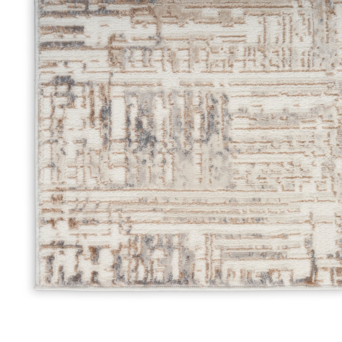 Calvin Klein CK005 Enchanting 5'3" x 7'3" Cream Grey Modern Indoor Rug