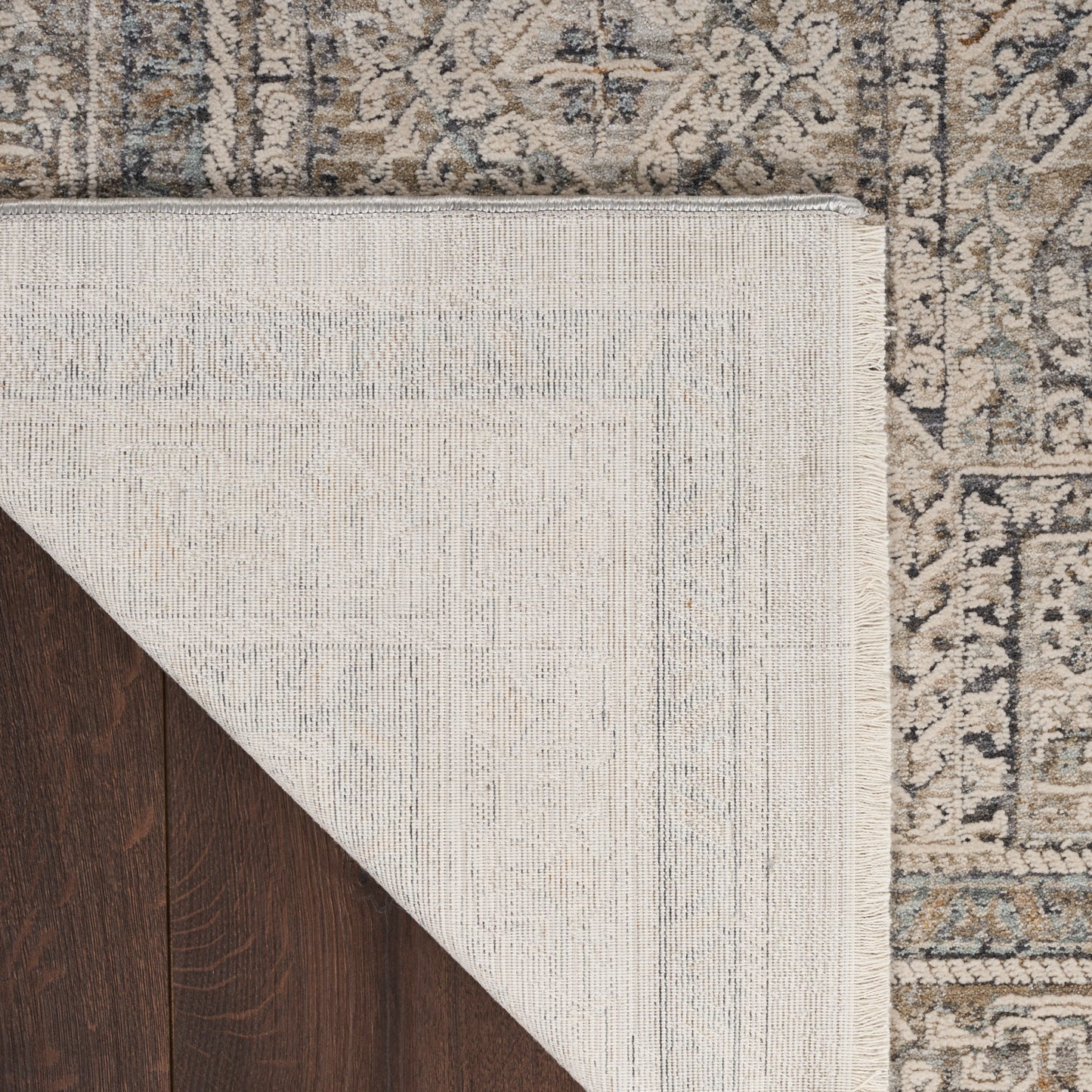 Nourison Lynx 5'3" x 7'10" Ivory/Grey/Blue Vintage Indoor Rug
